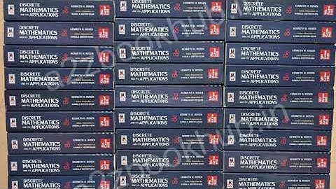 Discrete Mathematics and Its Applications 8th Ed Book By Rosen! SHOP NOW: a2zbookhub.in 📚