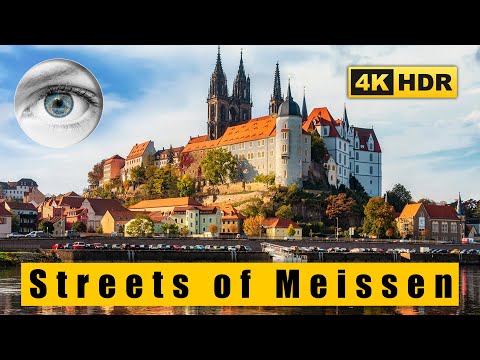 Germany in 4k walk: Beautiful streets of Meissen (Meißen) 🇩🇪 HDR ASMR