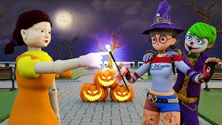 SQUID GAME (오징어 게임) - Scary Teacher 3D Halloween Tani Harley Quinn Giant “Squid Game” Doll