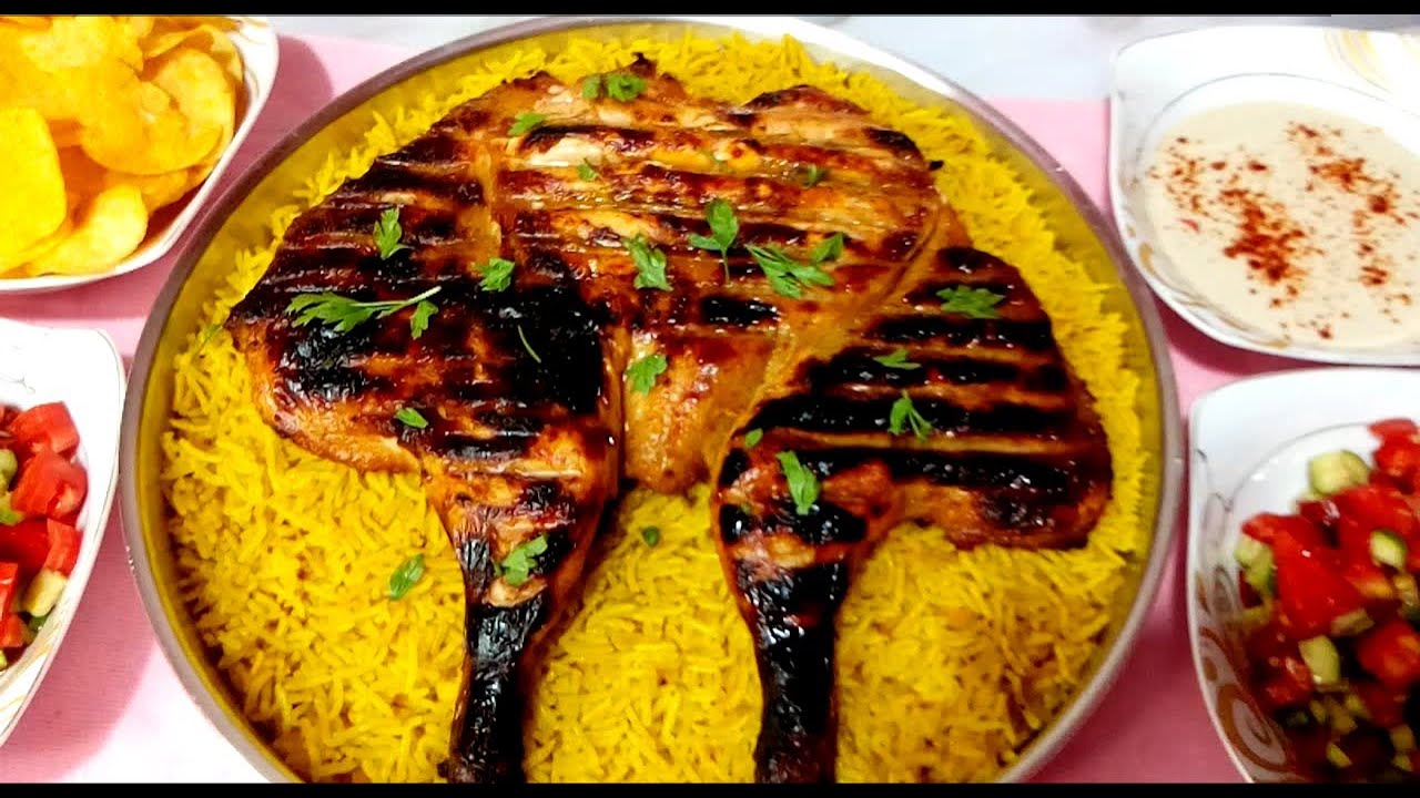 اقوي تتبيلة فراخ مشوية رووووعة ولا الريحة واو #تتبيلة_ المطاعم مع الارز الاصفر البسمتي تحفة