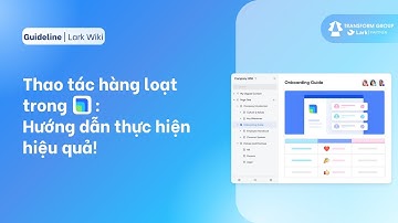 Thao tác hàng loạt trong Wiki: Hướng dẫn thực hiện hiệu quả!