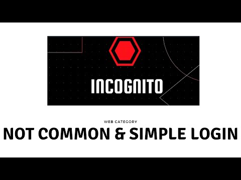 Not Common & Simple Login | Incognito 2.0 | CTF