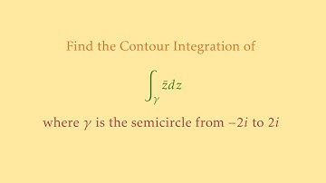Contour Integration of Conjugate of Z along semi circle