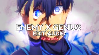 Download Lagu GENIUS X ENEMY - Labrinth.sia. imagine Dragons [AUDIO EDIT] #editaudio MP3