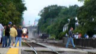 Steam Engine SP# 4449  Southern Pacific At Hinsdale Illinois