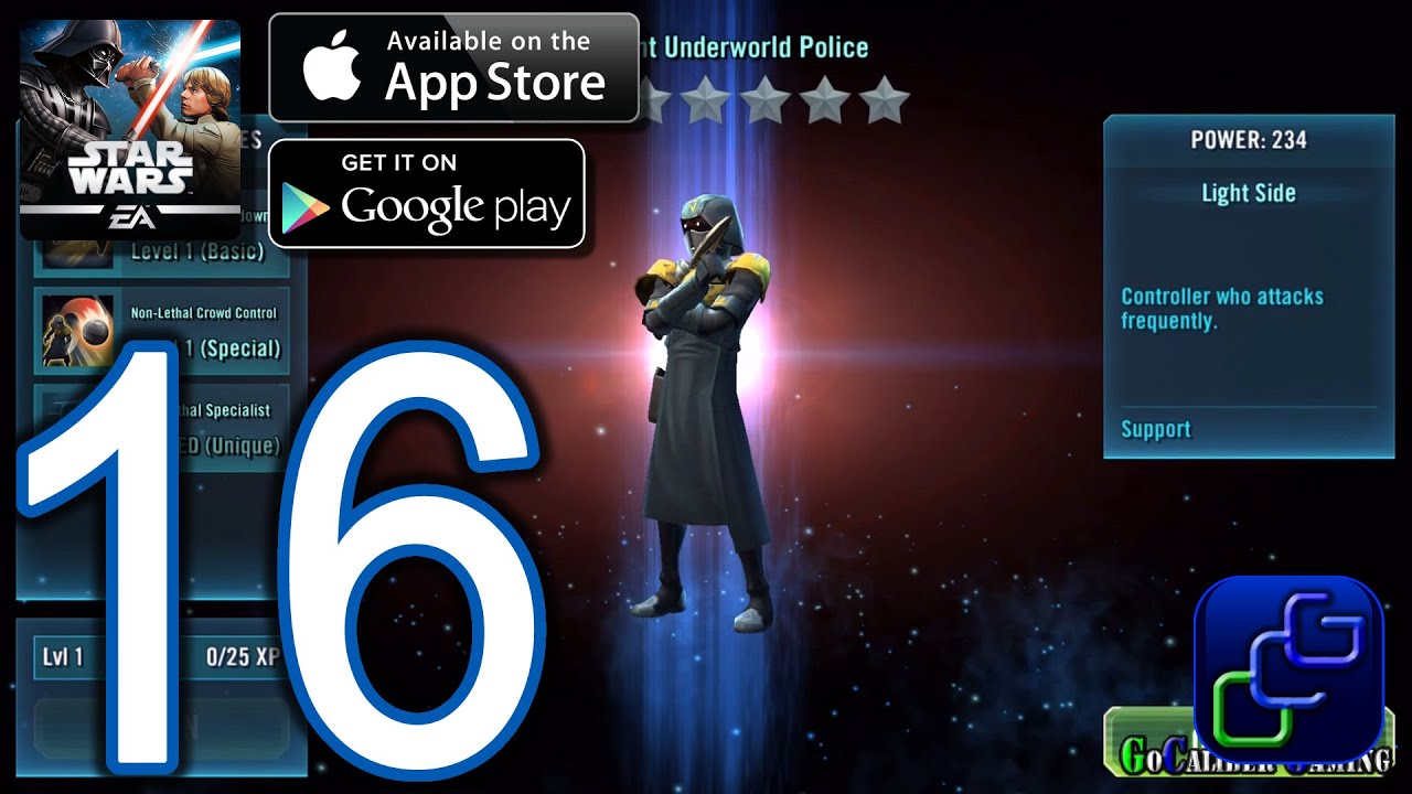 STAR WARS Galaxy of Heroes Android iOS Walkthrough - Part 16 - Dark Side Battles 3 (NORMAL)