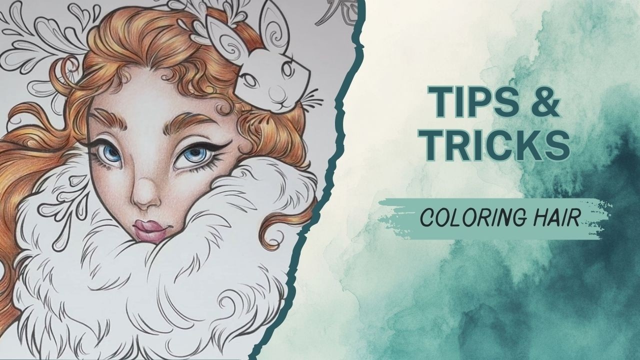 How to Color Hair in Adult Coloring Books