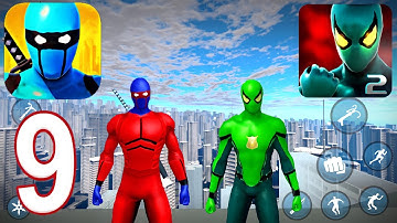 Blue Ninja Super Hero , Power Spider 2 - Gameplay Walkthrough Part 9 (iOS, Android)