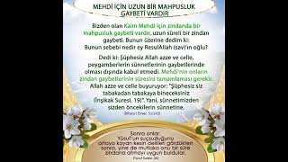 Hz. Mei̇ni̇n Mahpusluk Gaybeti̇ Uzundur Resimi