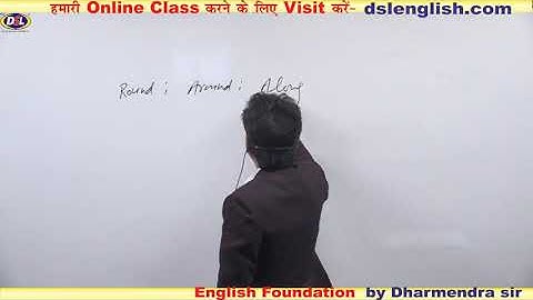 Use preposition - Round, Around & Along