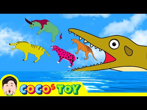 Righteous Pliosaurus storyㅣcartoon version, cenozoic stories for kidsㅣCoCosToy