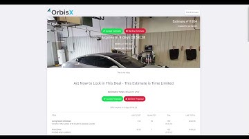 OrbisX Estimate Settings