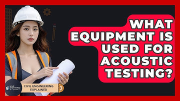 What Equipment Is Used For Acoustic Testing? - Civil Engineering Explained