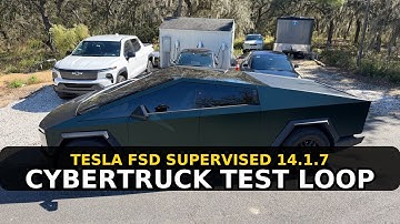 Cybertruck on FSD 14.1.7: Shockingly Human Drive on Our Test Loop