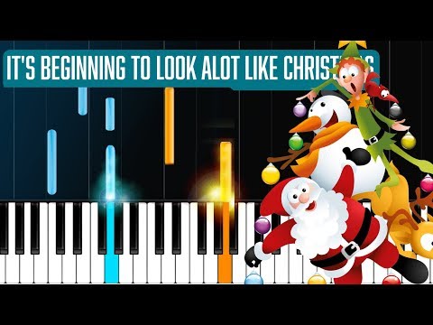 "it's-beginning-to-look-alot-like-christmas"-piano-tutorial---chords---how-to-play---cover