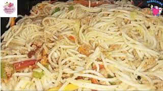 وصفة السباغيتي اللذيذة والحارة #spaghetti@lifestylewithurooj