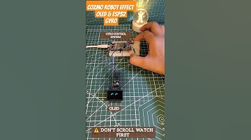 Cosmo-Style Robot Eyes with ESP32 + Gyro!    #ESP32 #MPU6050 #TechWithPi #CosmoRobot #ArduinoProject
