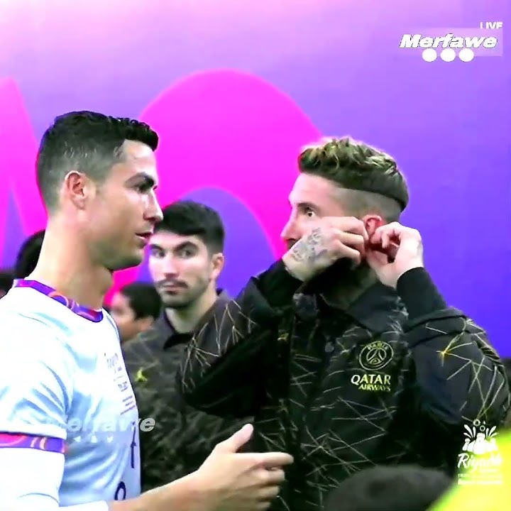 Ronaldo and Ramos met again each other 😍 #football #soccer #ronaldo #ramos