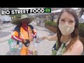 TRYING BRAZILIAN BEACH STREET FOOD IN RIO DE JANEIRO 🇧🇷 BRAZIL MUKBANG COPACABANA