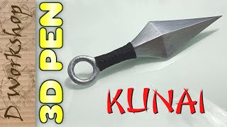 How To Make Real and Unique Kunai Knife Naruto Using 3d Printing Pen