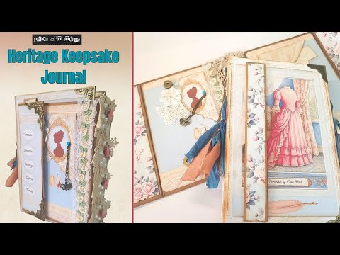 DIY Family Heritage Journal with Wrap Case | Easy No-Sew Junk