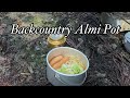 Backcountry Almi Pot 野営地でラーメン