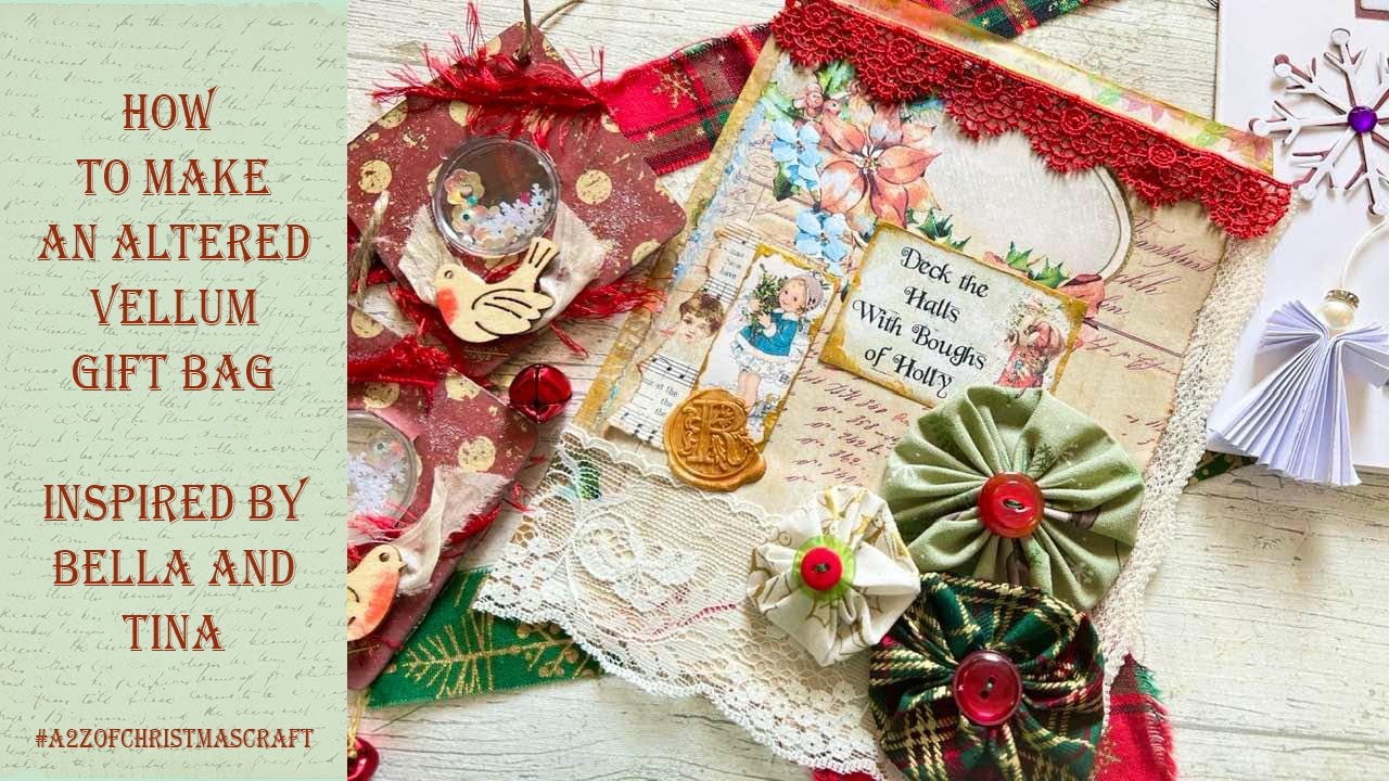 How To Make An Altered Vellum Gift Bag Pocket EASY QUICK Tutorial YouTube