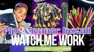 How To Prep Pipe Cleaners for Locs | Watch Me Work |Curling Locs | Loc Tips | ClutchNLoc Voiceover