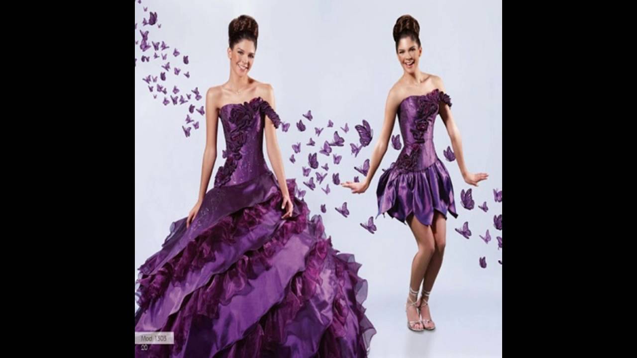 Vestidos de 15 desmontables - YouTube