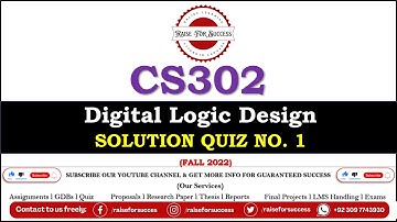 CS302 Quiz 1 Solution Fall 2022 l CS302 Quiz 1 Solution 2022 l CS302 Quiz 1 2023 l #RaiseForSuccess
