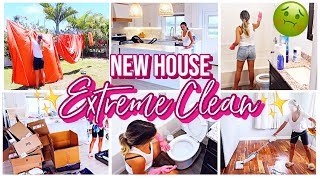 NEW HOUSE EXTREME CLEAN WITH ME + UNPACK WITH ME! MOVE IN CLEANING MOTIVATION! @BriannaK Homemaking