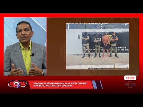 Homem é preso em Baixa Grande do Ribeiro por acusação de homicídio 06 05 2025