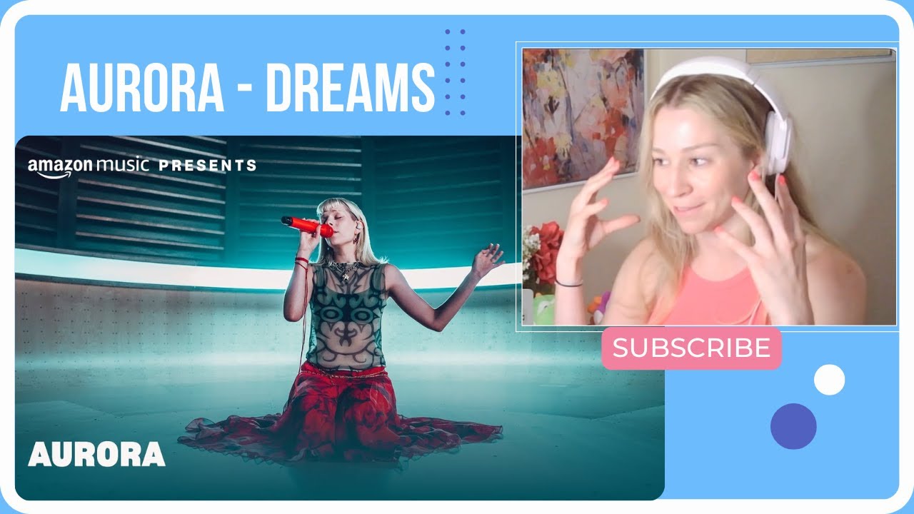 Реакция преподавателя вокала на песню Aurora — Dreams Live на Amazon Music