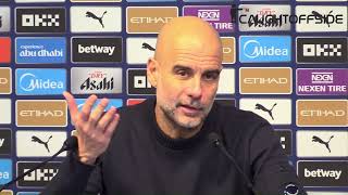 Manchester City 1-1 Chelsea: Full Pep Guardiola post-match press conference