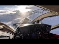 Flying with Air Zermatt - 4K Cockpit Video & Audio