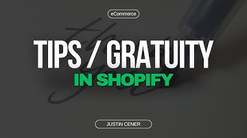 How To Allow Your Customer To Add A Tip / Gratuity In Shopify