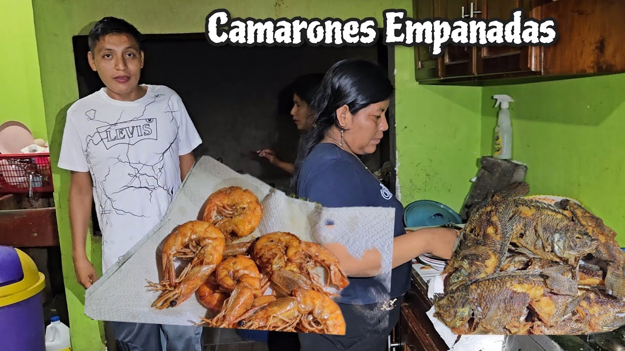 Unos Delicioso😋 Camarones Empanizado Al Sabor Guatemala Teo Quedó Sorprendido😱
