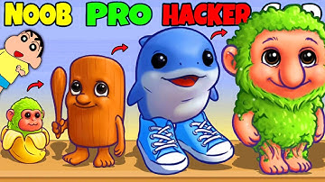 NOOB vs PRO vs HACKER in ITALIAN BRAINROT MERGE with SHINCHAN and CHOP