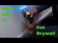 Easiest way to cut drywall for electrical receptacle Easiest way to cut drywall for electrical receptacle