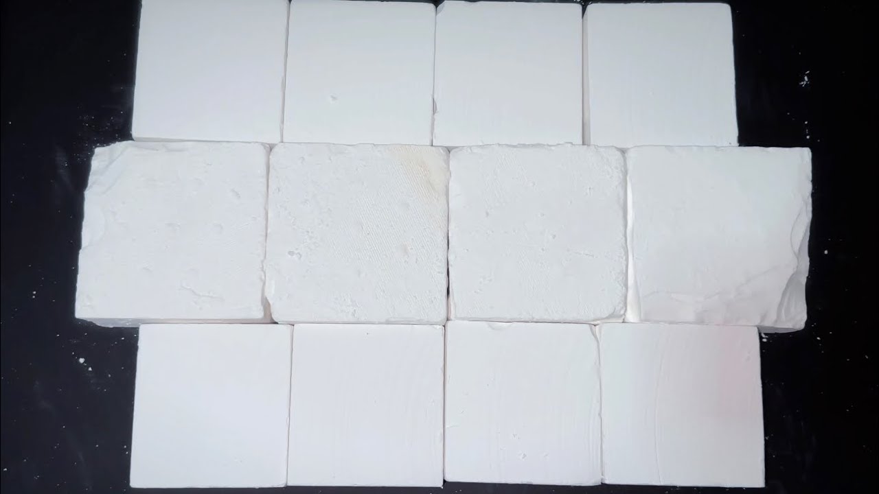  12 Textured Chalk Blocks Crushed ASMR | Immersive Stress Relief to Instantly Melt Away Tiredness 