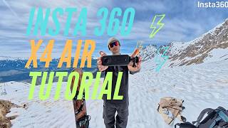 Insta360 X4 Air - Tutorial für POV Videos beim Skifahren und Snowboarden