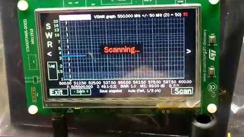 First run EU1KY Antenna analiser.  KD8CEC Firmware 0.21