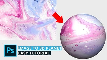 Photoshop Tutorial - Create a 3D Planet From Image + Poster Design
