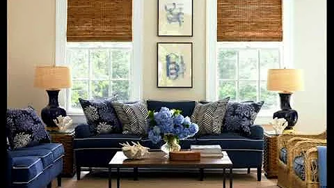 Navy Blue Couch Decorating