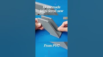 Homemade mini scroll saw from PVC! #diy #woodworkingtools #woodworking #dcmotor