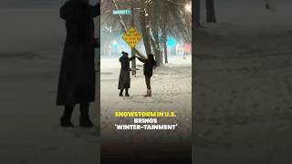 Snowstorm In Us Brings Winter-Tainment