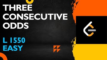 THREE CONSECUTIVE ODDS | ARRAY | LEETCODE 1550 | DSAINJS #javascript #dsa #leetcode #jobhunt #job