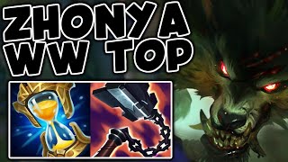 TOWER DIVE MACHINE! WARWICK TOP ZHONYAS - League of Legends