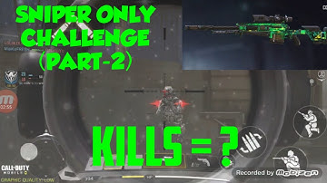 Sniper only challenge (Part-2) COD Mobile