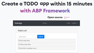 Build a simple TODO app with ABP Framework in 15 minutes. screenshot 4